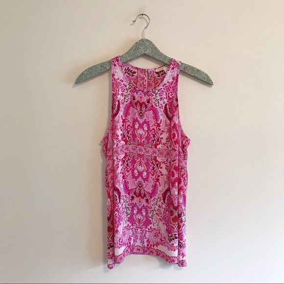 Violet + Claire | Pink Medallion Print Tank - Picture 1 of 6